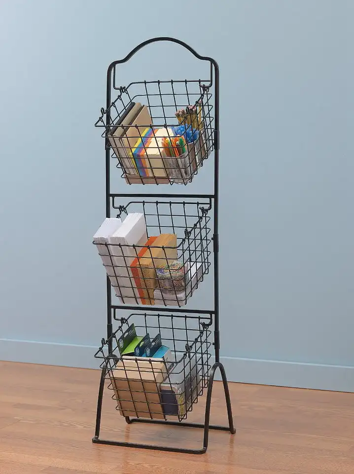 3 Tier Metal Basket Stand Quality Wire Bread Display Rack Fruit Storage Organizer for Market Store Office Home Kitchen Antique B
3 Tier Metal Basket Stand Quality Wire Bread Display Rack Fruit Storage Organizer for Market Store Office Home Kitchen Antique B