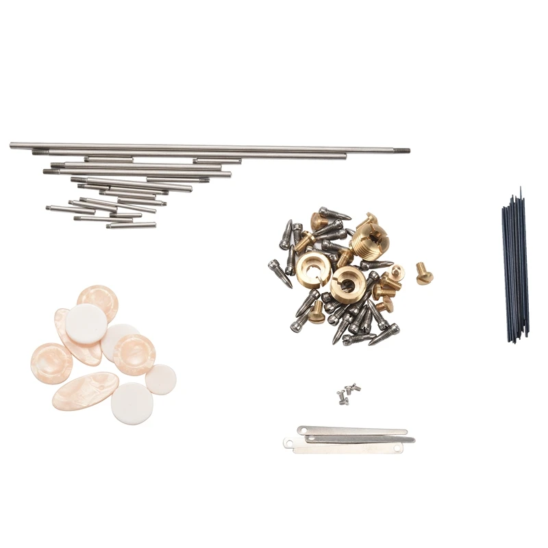 101Pcs/Set DIY Alto Saxophone Repair Parts Screws + Sax Key Button Inlays + Springs Woodwind Instrument Accessory
101Pcs/Set DIY Alto Saxophone Repair Parts Screws + Sax Key Button Inlays + Springs Woodwind Instrument Accessory