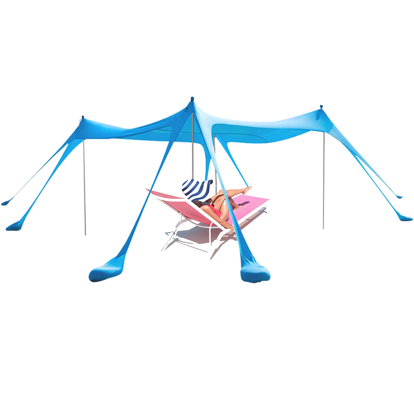 Beach Tent Sun Shelter Lightweight Sun Shade Tent With Sandbag Anchors Sun Shelter For Parks & Outdoor Camping Shade Shelter
Beach Tent Sun Shelter Lightweight Sun Shade Tent With Sandbag Anchors Sun Shelter For Parks & Outdoor Camping Shade Shelter