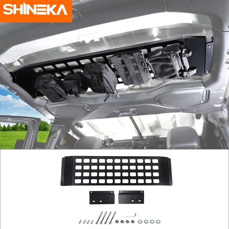 SHINEKA Car Rear Row Roof Luggage Storage Rack Expansion Organizer Shelf Accessories For Jeep Wrangler JL Gladiator JT 2018-2022
SHINEKA Car Rear Row Roof Luggage Storage Rack Expansion Organizer Shelf Accessories For Jeep Wrangler JL Gladiator JT 2018-2022