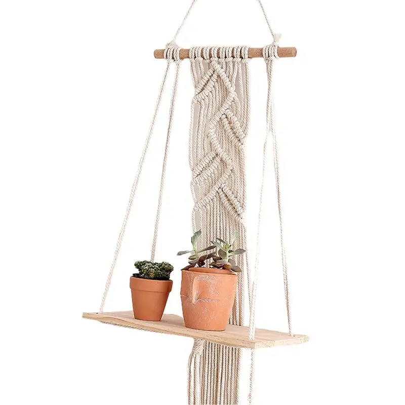 Bohemian Woven Tassel Macrame Tapestry DIY Plant Hanger Handmade Wall Hanging Shelf Floating Shelf Wall Decor
Bohemian Woven Tassel Macrame Tapestry DIY Plant Hanger Handmade Wall Hanging Shelf Floating Shelf Wall Decor