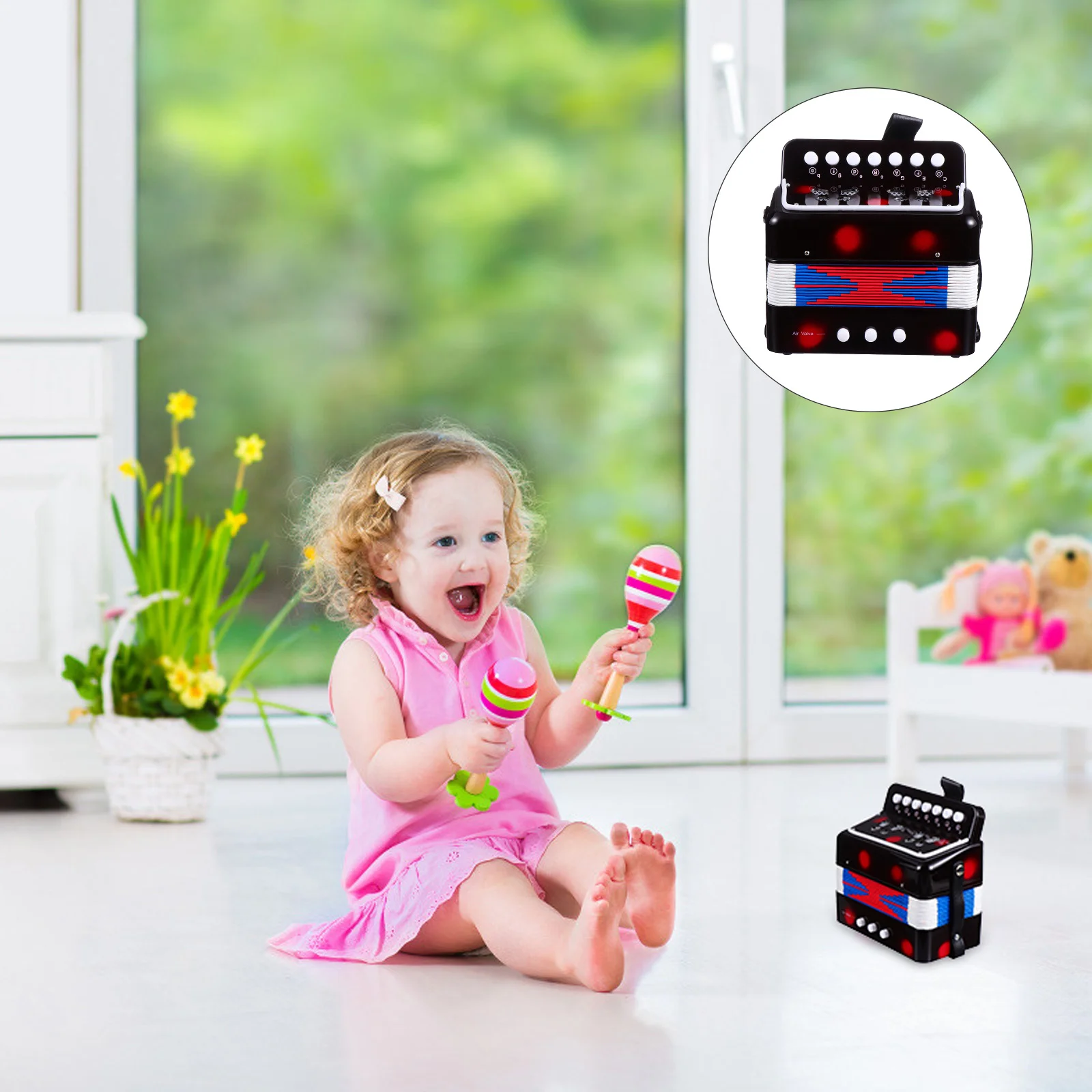 Mini Accordion Kids Musical Toys Accordion Musical Instrument Pearlescent Children Accordion Abs Metal Small Accordion Student
Mini Accordion Kids Musical Toys Accordion Musical Instrument Pearlescent Children Accordion Abs Metal Small Accordion Student