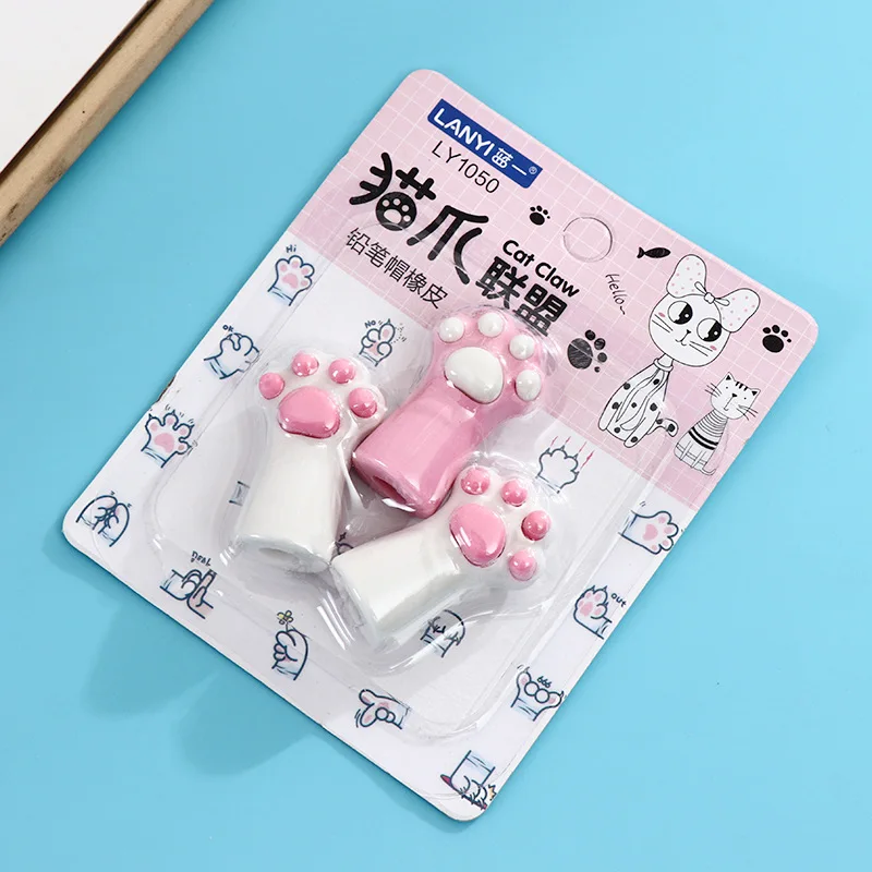 3Pcs/Lot Kawaii Cat Paw Pen Cover Creative Cartoon Eraser Children Cute Pencil Protective Case School Students Stationery Supply
3Pcs/Lot Kawaii Cat Paw Pen Cover Creative Cartoon Eraser Children Cute Pencil Protective Case School Students Stationery Supply
