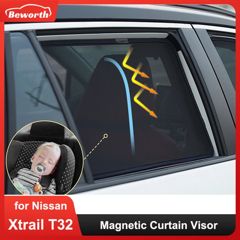 Магнитный козырек для Nissan Xtrail T32 2014-2022, автомобильный солнцезащитный козырек, сетчатый чехол для X Trail X-Trail
Магнитный козырек для Nissan Xtrail T32 2014-2022, автомобильный солнцезащитный козырек, сетчатый чехол для X Trail X-Trail
