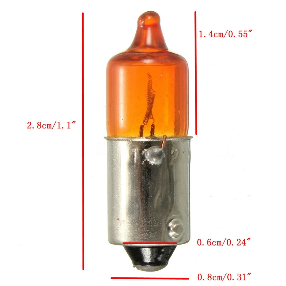 Brand New Motorcycle Indicator Bulbs 4pcs Amber BA9S Base For Auto Car Halogen Light Mini Miniature Replacement
Brand New Motorcycle Indicator Bulbs 4pcs Amber BA9S Base For Auto Car Halogen Light Mini Miniature Replacement