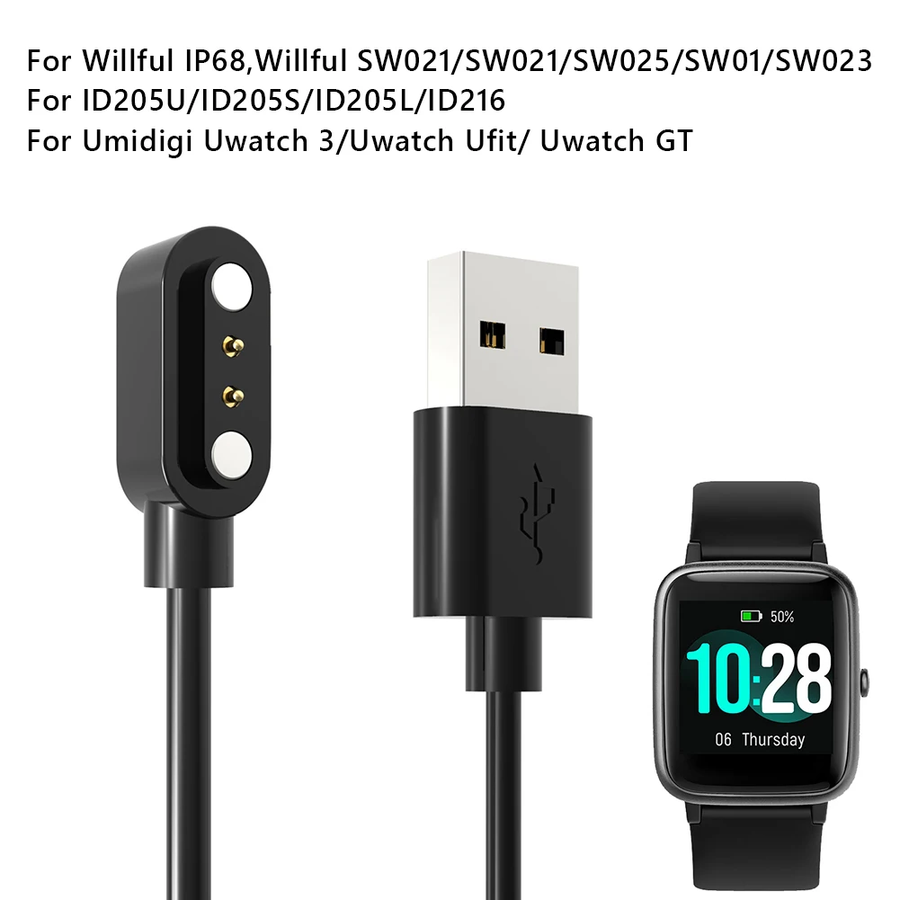 Кабель для зарядки умных часов Willful IP68/SW021/SW025/SW01/SW023 Uwatch 3, спортивное магнитное зарядное устройство, провод питания, док-станция
Кабель для зарядки умных часов Willful IP68/SW021/SW025/SW01/SW023 Uwatch 3, спортивное магнитное зарядное устройство, провод питания, док-станция