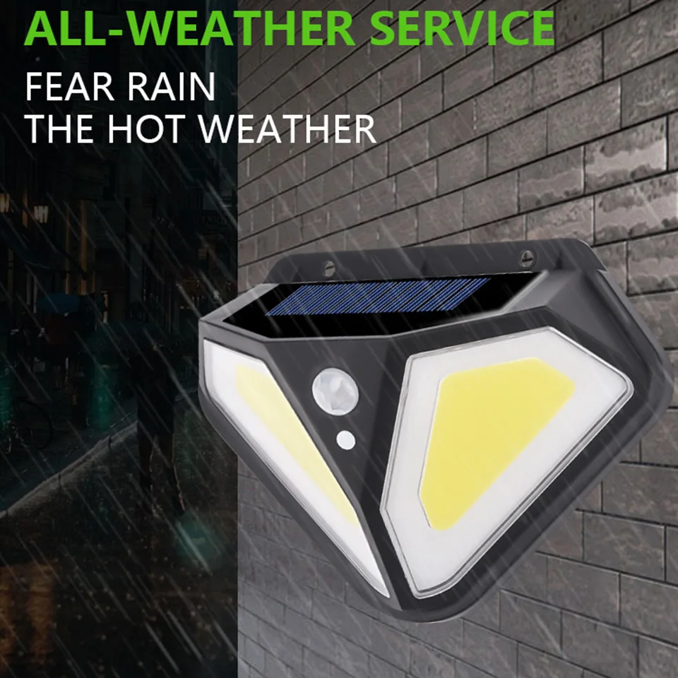 Sunlight COB LED Solar Light Built in Battery Outdoor Wall Lamp Powered Waterproof Motion Sensor Street Light Garden Decoration
Sunlight COB LED Solar Light Built in Battery Outdoor Wall Lamp Powered Waterproof Motion Sensor Street Light Garden Decoration