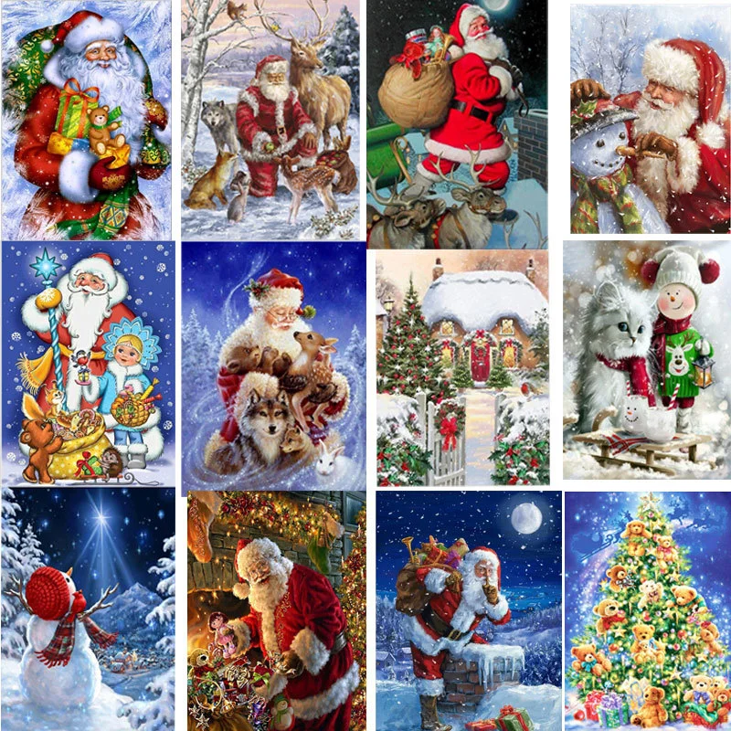 5D DIY Diamond Painting Christmas Diamond Embroidery Santa Claus Mosaic Snowman Round Diamonds Handmade Cross Stitch Home Decor
5D DIY Diamond Painting Christmas Diamond Embroidery Santa Claus Mosaic Snowman Round Diamonds Handmade Cross Stitch Home Decor