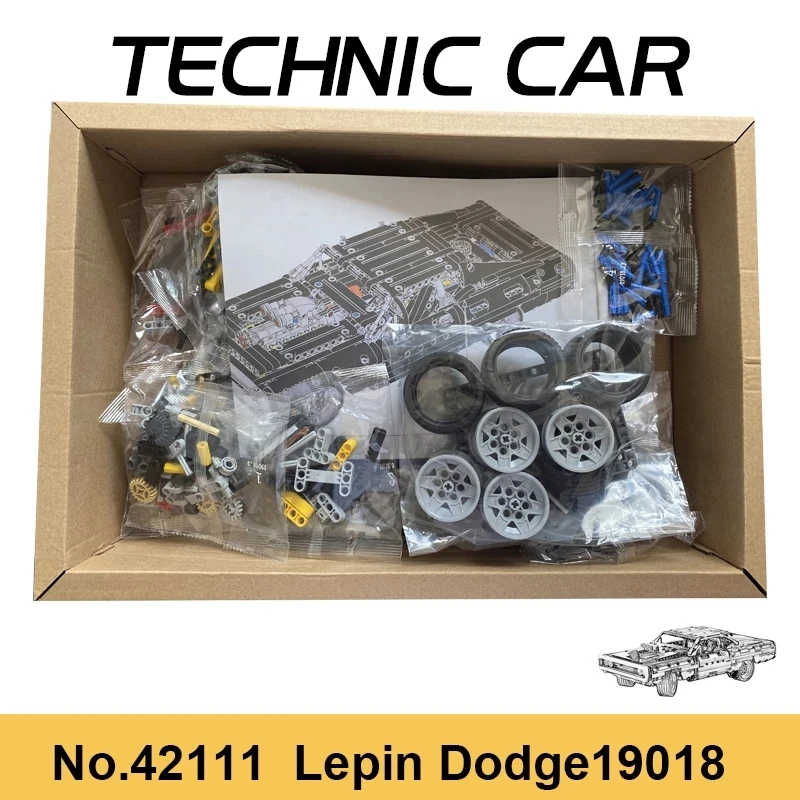 1077 Pcs Black Super Racing Vehicle Dom's Dodge Charger Building Blocks Bricks Creator Techniques 42111 Model Toy for Kids Gift
1077 Pcs Black Super Racing Vehicle Dom's Dodge Charger Building Blocks Bricks Creator Techniques 42111 Model Toy for Kids Gift