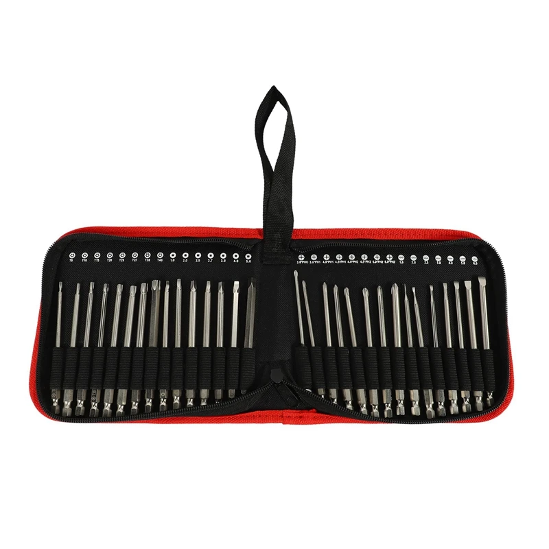 30PC Extra Long Security Screwdriver Bits Set S2 Steel With Magnetic 100Mm Length Storag Bag Packing Retail
30PC Extra Long Security Screwdriver Bits Set S2 Steel With Magnetic 100Mm Length Storag Bag Packing Retail