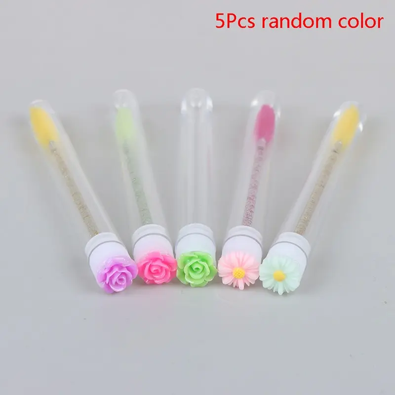 5pcs Eyebrow Brush Reusable Tube disposable Replaceable Dust-Proof Brush Tube Case Mascara Stick Applicator Flower At Bottom
5pcs Eyebrow Brush Reusable Tube disposable Replaceable Dust-Proof Brush Tube Case Mascara Stick Applicator Flower At Bottom
