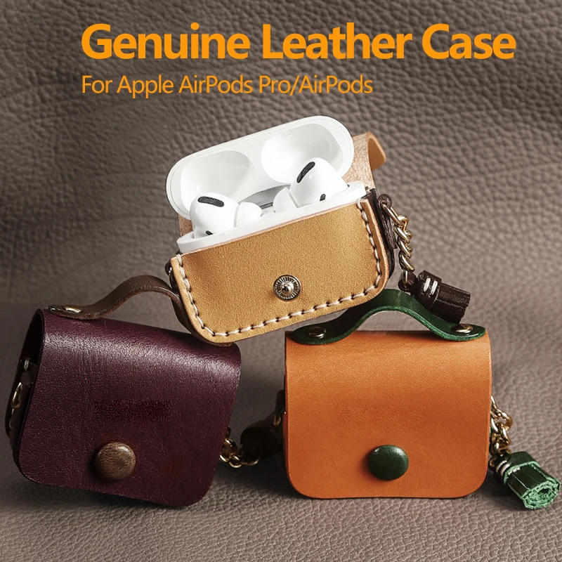 Genuine Leather Case for AirPods Pro Luxury Real Skin for Apple AirPods Pro Cover Bluetooth Earphone Accessory Handmade
Genuine Leather Case for AirPods Pro Luxury Real Skin for Apple AirPods Pro Cover Bluetooth Earphone Accessory Handmade