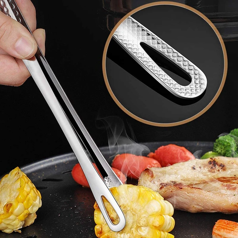 2PCS Stainless Steel Food Tongs, Kitchen Tweezers,Multifunctional Tools For Cooking, Grilling, Baking
2PCS Stainless Steel Food Tongs, Kitchen Tweezers,Multifunctional Tools For Cooking, Grilling, Baking