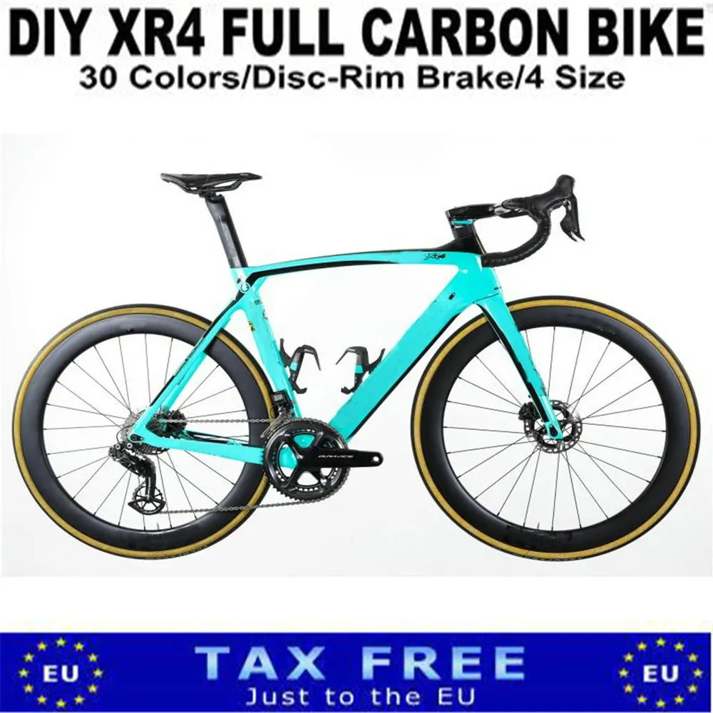 2022 DIY Chinese XR4 Disc Carbon Road Complete Bike Green with Disk R7020 groupset 50mm disc Wheelset XDB DPD
2022 DIY Chinese XR4 Disc Carbon Road Complete Bike Green with Disk R7020 groupset 50mm disc Wheelset XDB DPD