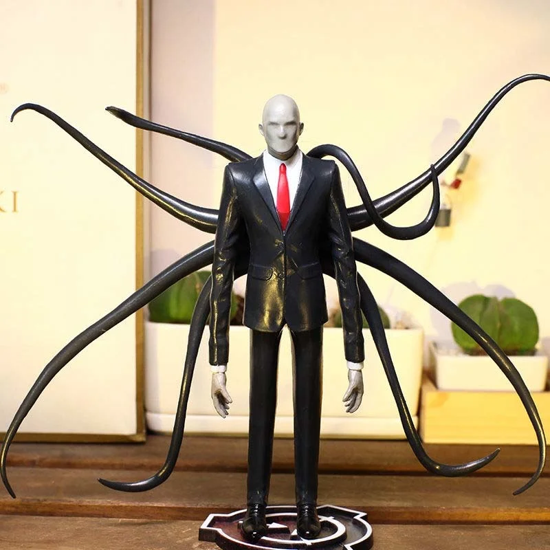 One Piece Slender Man Figurine Slenderman 18cm Figure Urban Legend Creepy Pasta Thriller SCP Foundation Horror Fiction Anime Toy
One Piece Slender Man Figurine Slenderman 18cm Figure Urban Legend Creepy Pasta Thriller SCP Foundation Horror Fiction Anime Toy