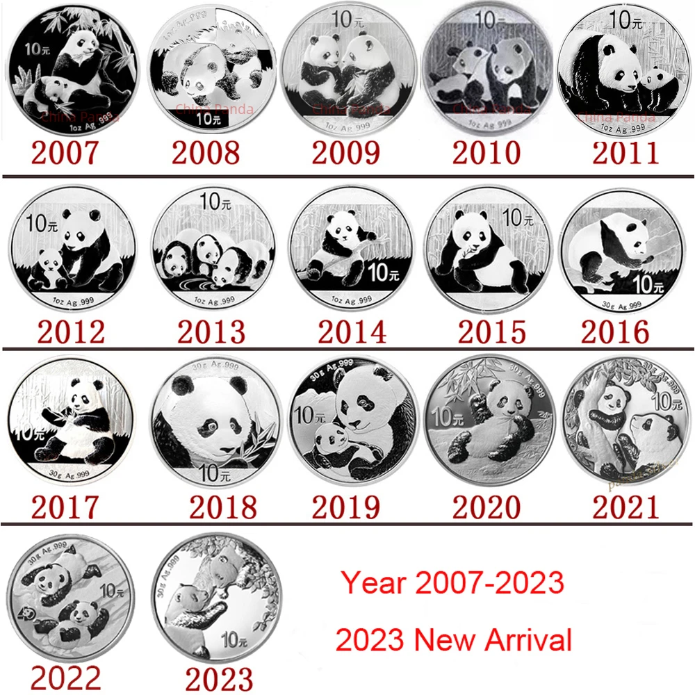 2007 - 2023 Серебряная монета в виде панды из Китая 30 г 1 унция Ag.999 новогодний Рождественский подарок памятные/коллекционные банкноты валютный сувенир
2007 - 2023 Серебряная монета в виде панды из Китая 30 г 1 унция Ag.999 новогодний Рождественский подарок памятные/коллекционные банкноты валютный сувенир