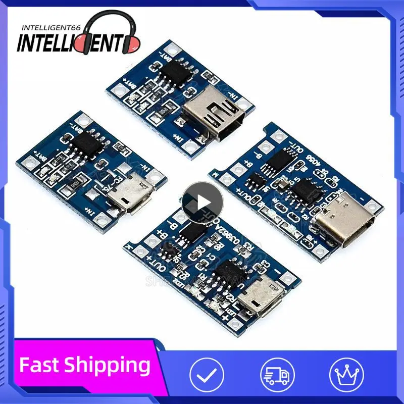 Плата защиты литиевой батареи 18650 модуль зарядки Micro USB/Type-c TP4056 с защитным модулем