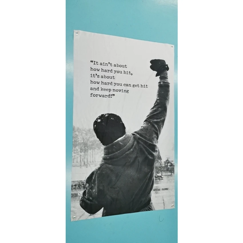 It Ain't About How Hard You Hit, It's About How Hard You Can Get Hit And Keep Moving Forward! Gym 3x5 FT Flag Banner Polyester
It Ain't About How Hard You Hit, It's About How Hard You Can Get Hit And Keep Moving Forward! Gym 3x5 FT Flag Banner Polyester
