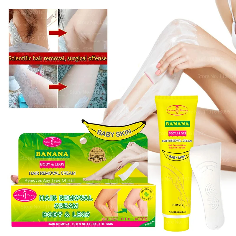 100g Effective Hair Removal Spray Hair Growth Inhibitor Natural Painless Permanent Depilatory Cream Whitening Skin Care Product
100g Effective Hair Removal Spray Hair Growth Inhibitor Natural Painless Permanent Depilatory Cream Whitening Skin Care Product