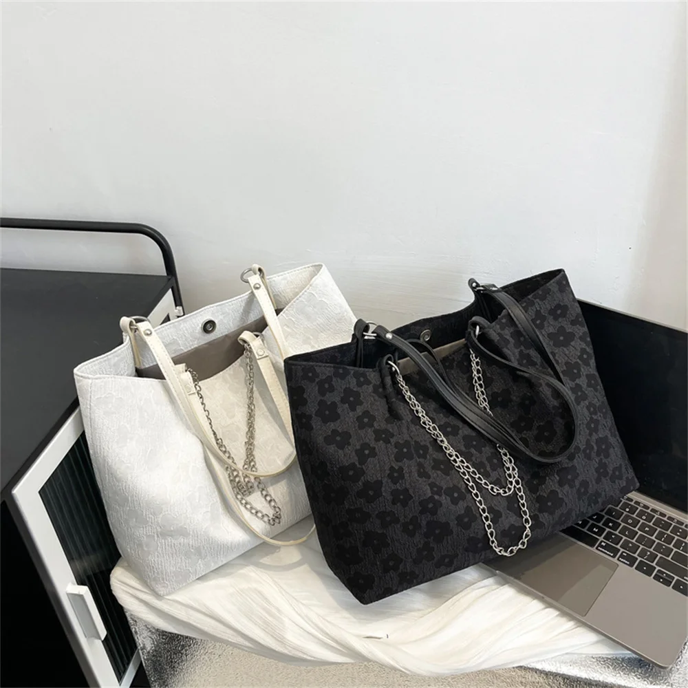 Mori flower print large capacity student class bag women's new fashion portable chain bag one shoulder women's bag
Mori flower print large capacity student class bag women's new fashion portable chain bag one shoulder women's bag