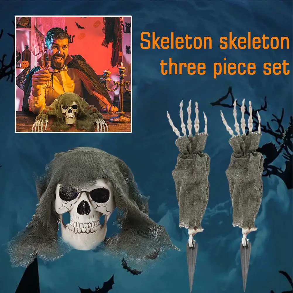 Halloween Skeleton Decorations Plastic Skull Hand Skeleton Body Outdoor Atmosphere Terror DIY Garden Yard Decora Lawn Party P2V7
Halloween Skeleton Decorations Plastic Skull Hand Skeleton Body Outdoor Atmosphere Terror DIY Garden Yard Decora Lawn Party P2V7