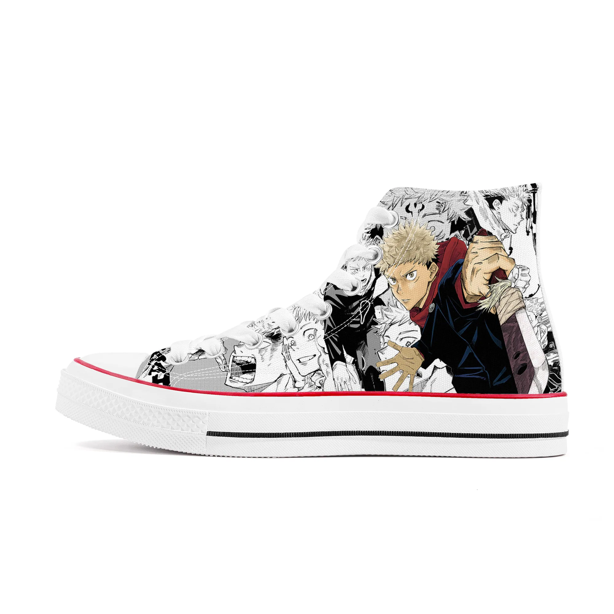 Classic High Top Canvas Shoes With Customized Animation and Cherry Blossom Patterns Men Breathable Casual Vulcanized Shoes
Classic High Top Canvas Shoes With Customized Animation and Cherry Blossom Patterns Men Breathable Casual Vulcanized Shoes