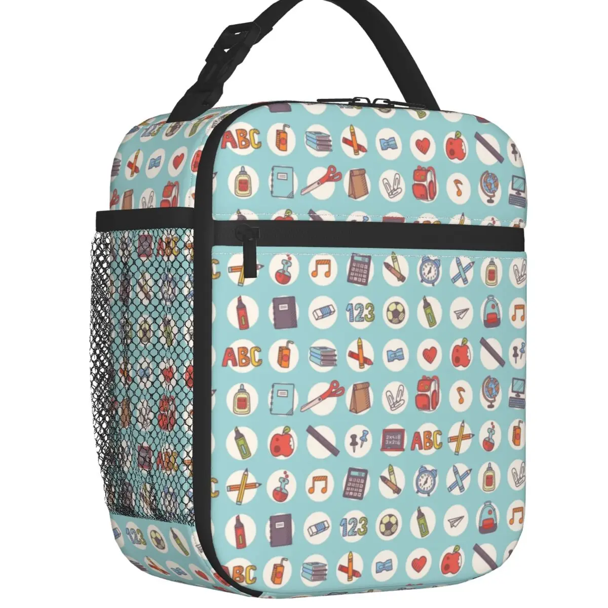 Back To School Pencils Pens Football Basketball Thermal Insulated Lunch Bag Portable Lunch Container for Office Storage Food Box
Back To School Pencils Pens Football Basketball Thermal Insulated Lunch Bag Portable Lunch Container for Office Storage Food Box