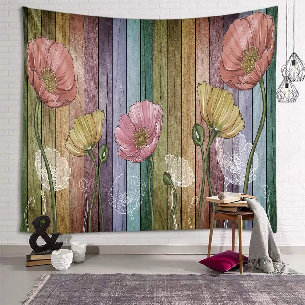 Retro Wood Plank Flower Wall Tapestry Colorful Tapestry Wall Hanging for Living Room Bedroom Dorm Home Decor
Retro Wood Plank Flower Wall Tapestry Colorful Tapestry Wall Hanging for Living Room Bedroom Dorm Home Decor