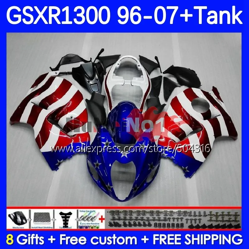 Hayabusa For SUZUKI GSXR-1300 GSXR 1300 CC USA FLAG 27No.4 GSXR1300 1996 1997 1998 1999 2000 2001 02 03 04 05 06 07 Fairing
Hayabusa For SUZUKI GSXR-1300 GSXR 1300 CC USA FLAG 27No.4 GSXR1300 1996 1997 1998 1999 2000 2001 02 03 04 05 06 07 Fairing