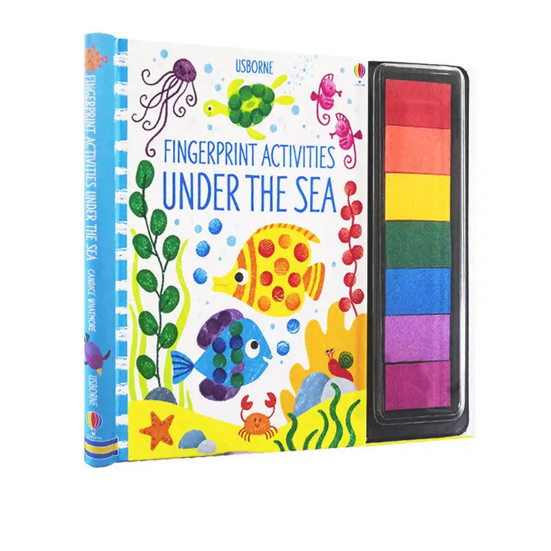 MiluMilu Usborne отпечатки пальцев деятельности под морем Детская английская игра книга
MiluMilu Usborne отпечатки пальцев деятельности под морем Детская английская игра книга