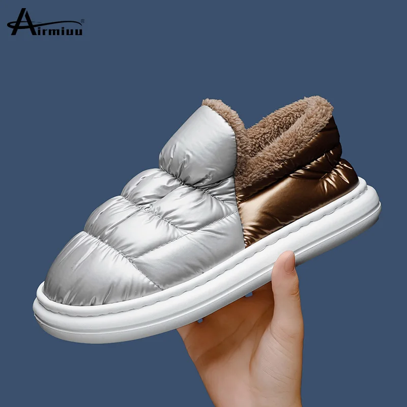 Plush Cotton Winter Slippers Man Fur Home Cotton Shoes Waterproof Outdoor Fashion Woman Non-Slip Slippers Soft Indoor Flats Shoe
Plush Cotton Winter Slippers Man Fur Home Cotton Shoes Waterproof Outdoor Fashion Woman Non-Slip Slippers Soft Indoor Flats Shoe