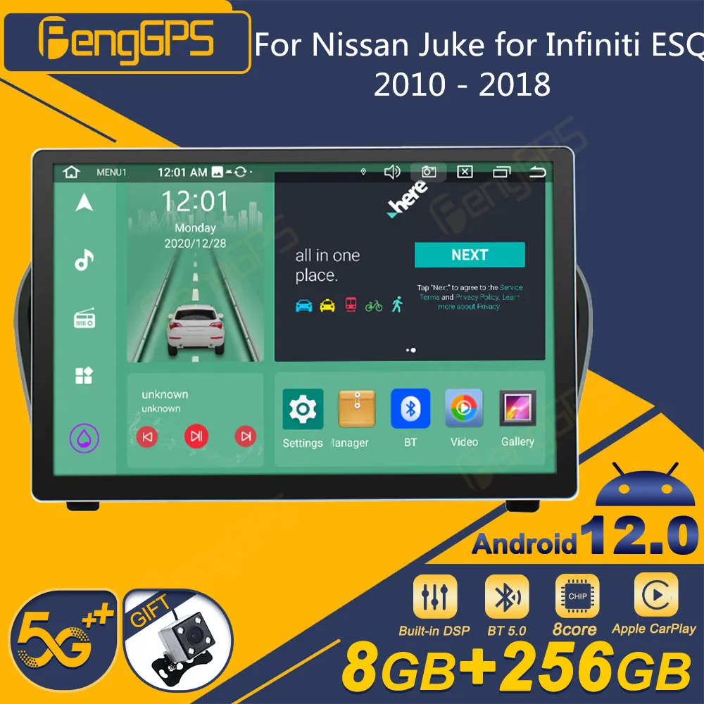 For Nissan Juke for Infiniti ESQ 2010 - 2018 Android Car Radio 2Din Stereo Receiver Autoradio Multimedia Player GPS Navi Unit
For Nissan Juke for Infiniti ESQ 2010 - 2018 Android Car Radio 2Din Stereo Receiver Autoradio Multimedia Player GPS Navi Unit