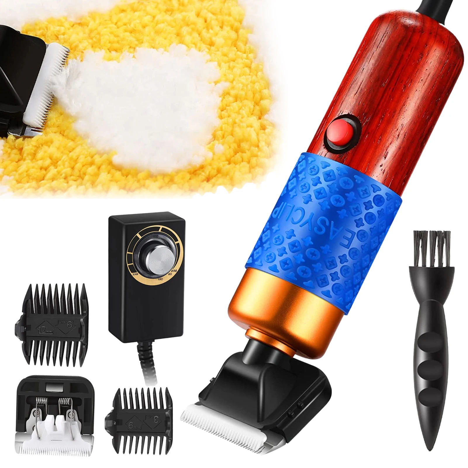 Electric Carpet Clipper For Rug Tufting Trimmer DIY Low Noise Speed Adjustable Rug Tufting Carpet Carving Tool
Electric Carpet Clipper For Rug Tufting Trimmer DIY Low Noise Speed Adjustable Rug Tufting Carpet Carving Tool