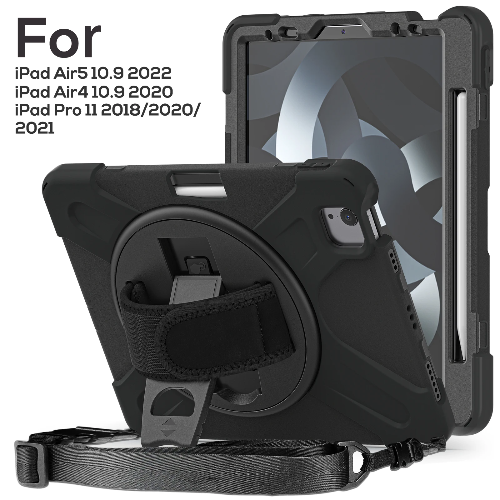 Для iPad Air4 Air5 10,9 2022 Pro 11 2018/2020/2021, детская безопасная броня, противоударный ПК, силиконовый гибридный Чехол-подставка для планшета
Для iPad Air4 Air5 10,9 2022 Pro 11 2018/2020/2021, детская безопасная броня, противоударный ПК, силиконовый гибридный Чехол-подставка для планшета