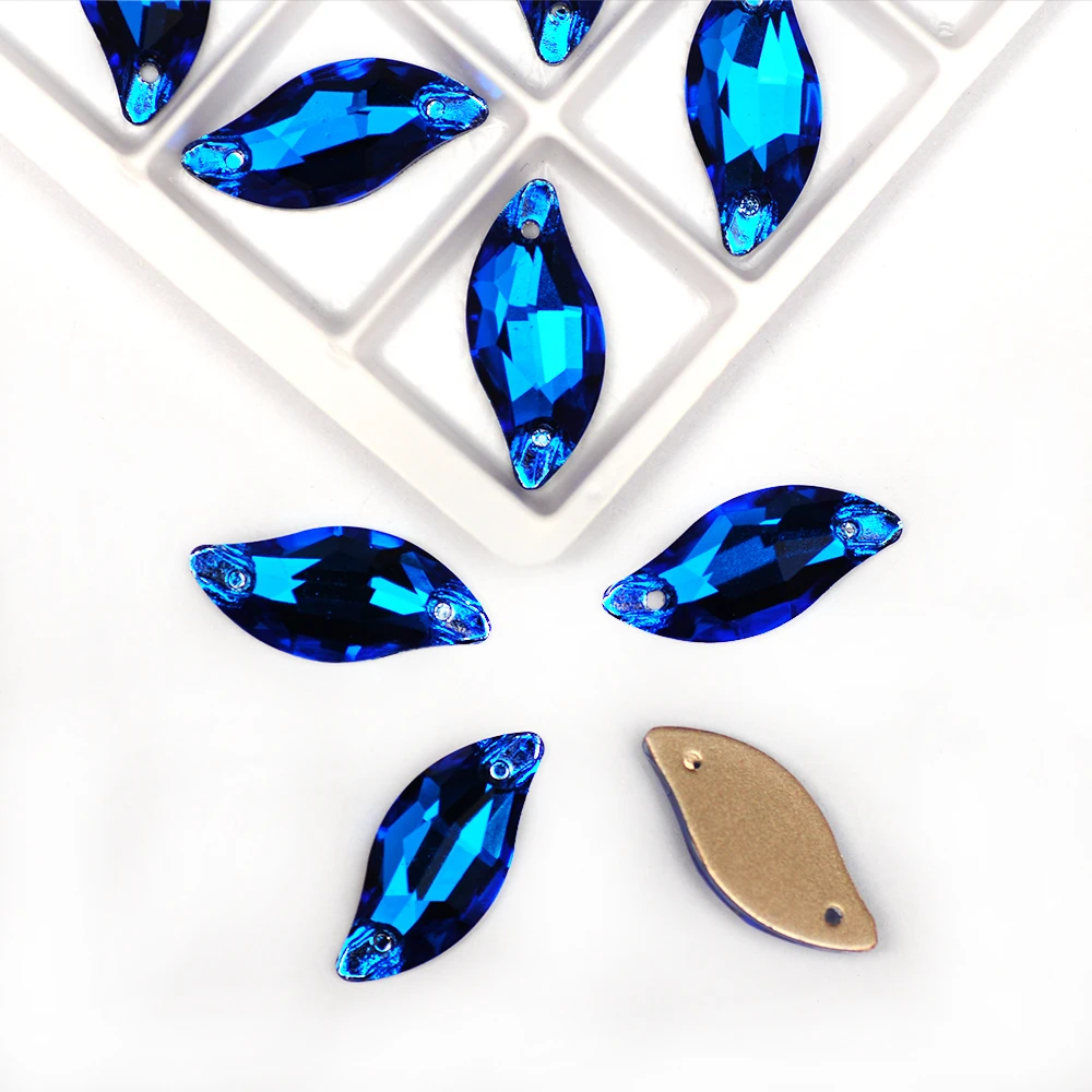 High Quality Capri Blue Leaf Shape Sew on Glass Rhinestones Sewing Crystal Wedding/Clothes/Shoes/Dress/Jewelry Accessories
High Quality Capri Blue Leaf Shape Sew on Glass Rhinestones Sewing Crystal Wedding/Clothes/Shoes/Dress/Jewelry Accessories