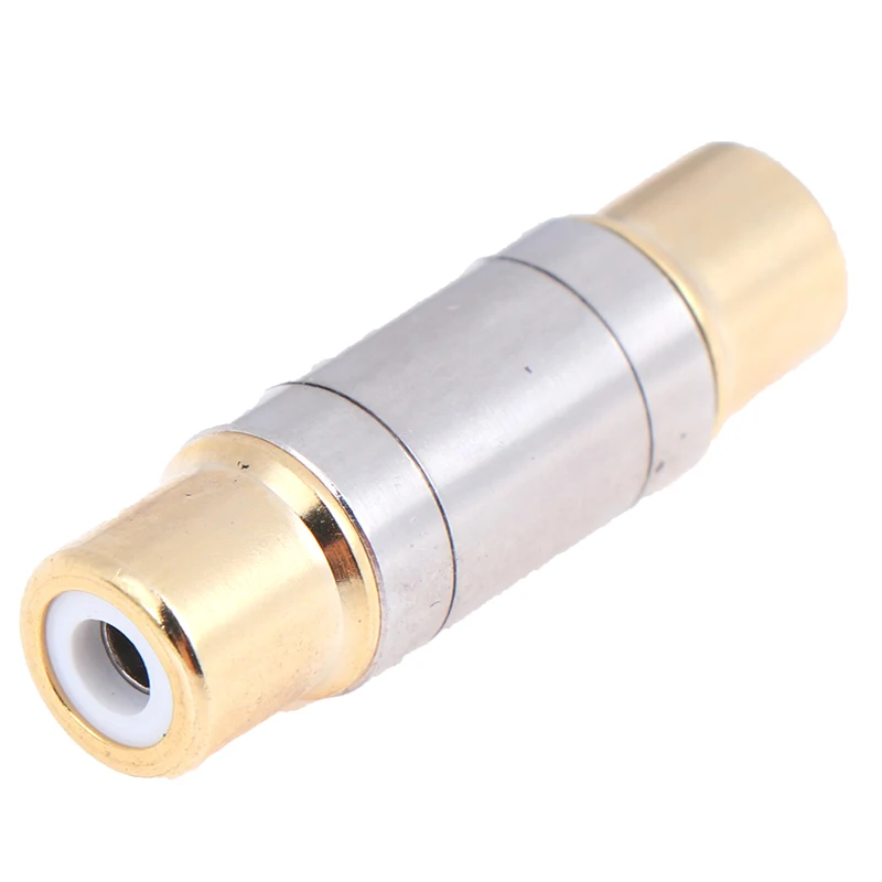 1 шт., прямой Переходник RCA с позолоченным разъемом
1 шт., прямой Переходник RCA с позолоченным разъемом