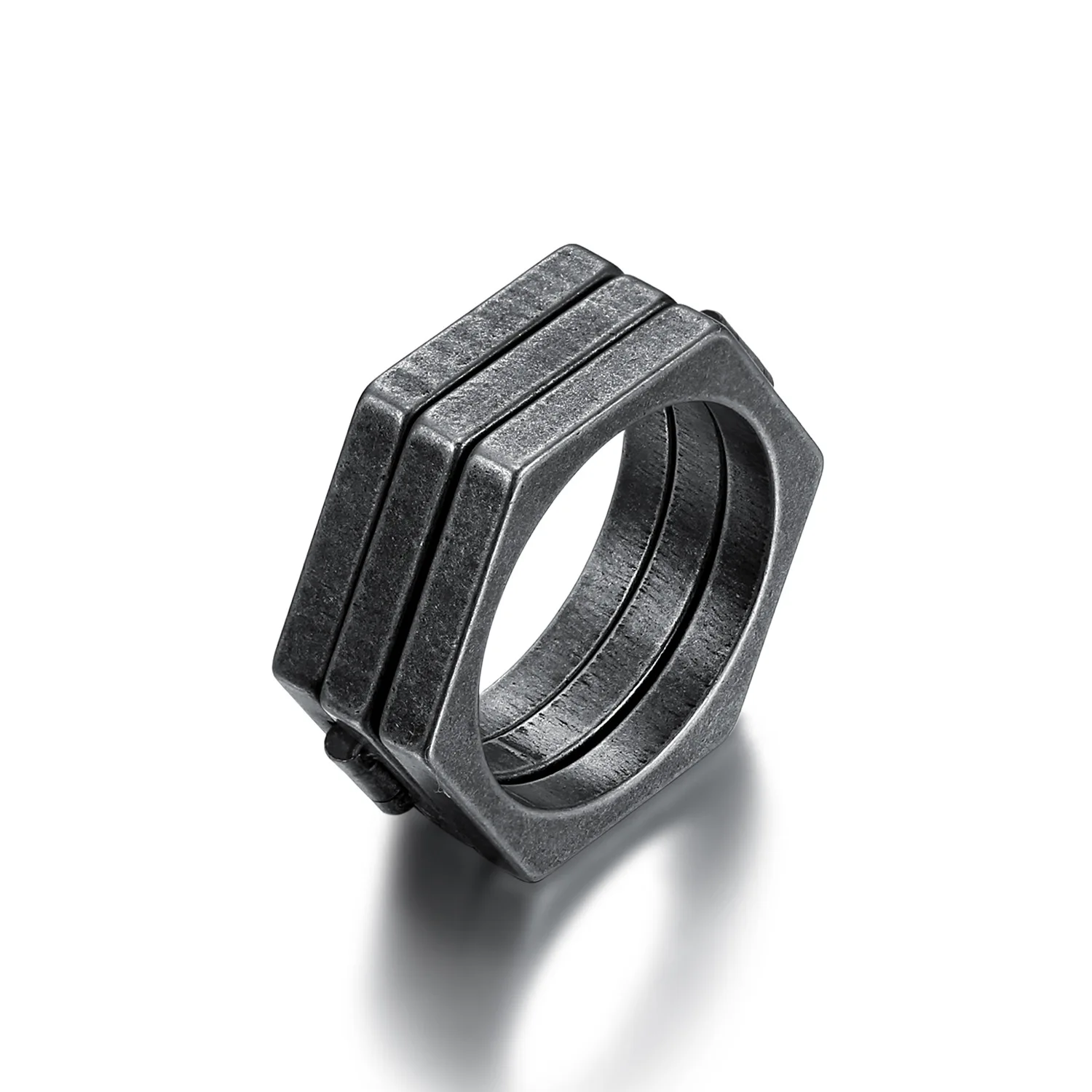 Hexagon Simple Retro Titanium Steel Ring Nordic Vikings Antique Fashion Punk Outdoor EDC Self Defense Tools Gift for Men
Hexagon Simple Retro Titanium Steel Ring Nordic Vikings Antique Fashion Punk Outdoor EDC Self Defense Tools Gift for Men