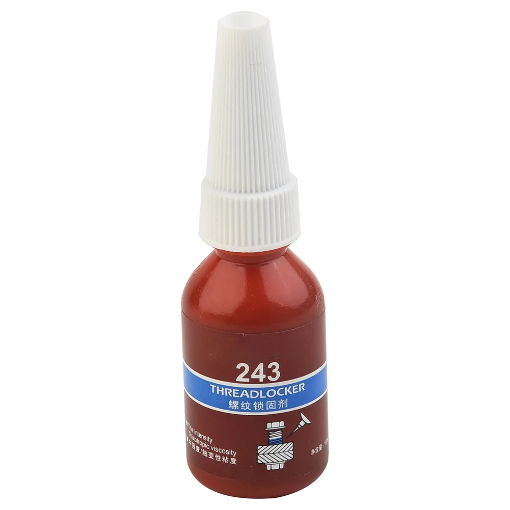 10ml Threadlocker 243 Screw Glue Thread Locking Agent Anaerobic Glue Medium Strength Threadlocker Blue Threadlocker Adhesive
10ml Threadlocker 243 Screw Glue Thread Locking Agent Anaerobic Glue Medium Strength Threadlocker Blue Threadlocker Adhesive