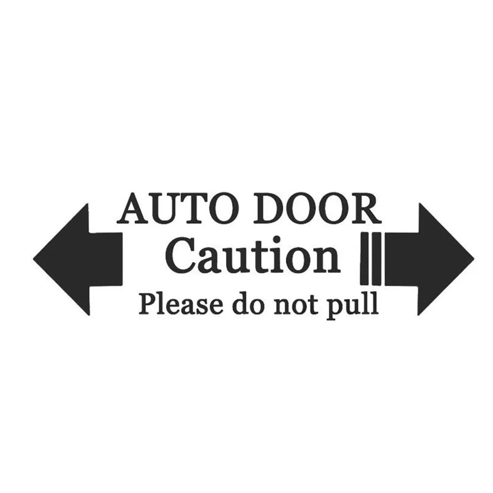 1pc Universal PET Automatic Door Hint Caution Please Do Not Pull Decal Waterproof Black/White/Red Car Sticker
1pc Universal PET Automatic Door Hint Caution Please Do Not Pull Decal Waterproof Black/White/Red Car Sticker