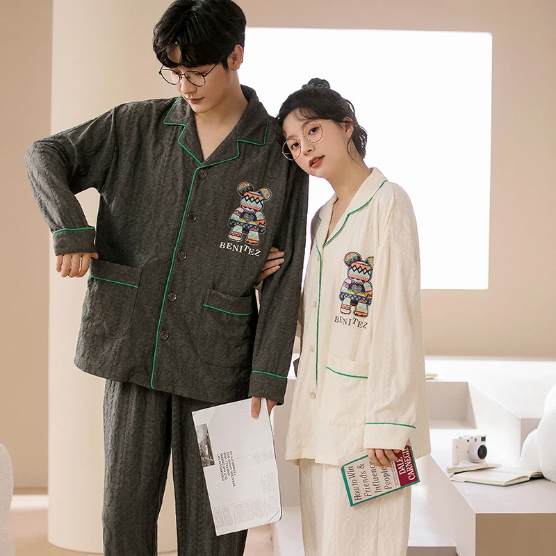 QUHENG Cotton Pajamas for Women Man Set 2022 Autumn Winter New Plus Size Pijamas Couple Home Clothes Suits Pyjama Sleepwear
QUHENG Cotton Pajamas for Women Man Set 2022 Autumn Winter New Plus Size Pijamas Couple Home Clothes Suits Pyjama Sleepwear