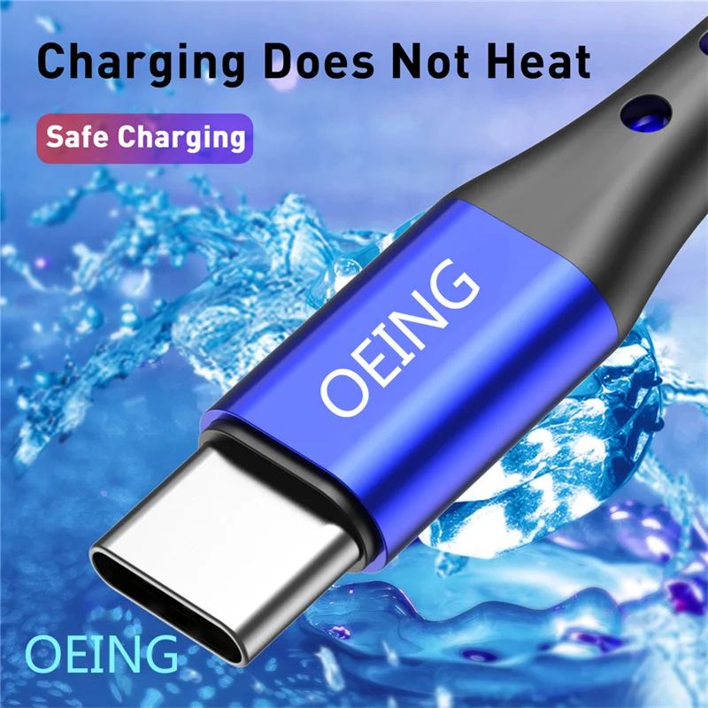 OEING 3A 1M 2M 3M Fast Charging USB C Cable Type-C Charger Cable For Samsung S10 S20 Xiaomi Huawei USB Type C Mobile Phone Cable
OEING 3A 1M 2M 3M Fast Charging USB C Cable Type-C Charger Cable For Samsung S10 S20 Xiaomi Huawei USB Type C Mobile Phone Cable