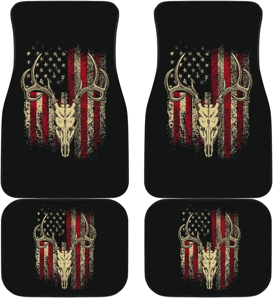 Deer Camo Camouflage American Flag Hunting Car Liner, Customized Car Floor Mats, Universal Fit Auto Floor Mat Set of 
Deer Camo Camouflage American Flag Hunting Car Liner, Customized Car Floor Mats, Universal Fit Auto Floor Mat Set of