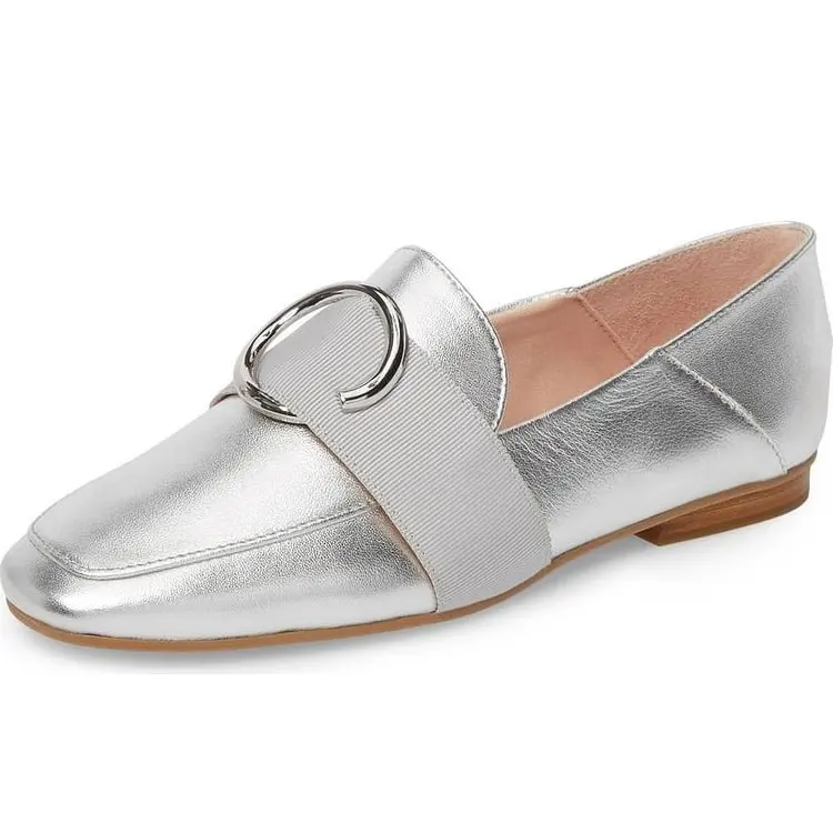 2023 New Flat of women Handmade Plus- size shoes 45 Silver Loafers for Women Round Toe Comfortable Flats
2023 New Flat of women Handmade Plus- size shoes 45 Silver Loafers for Women Round Toe Comfortable Flats