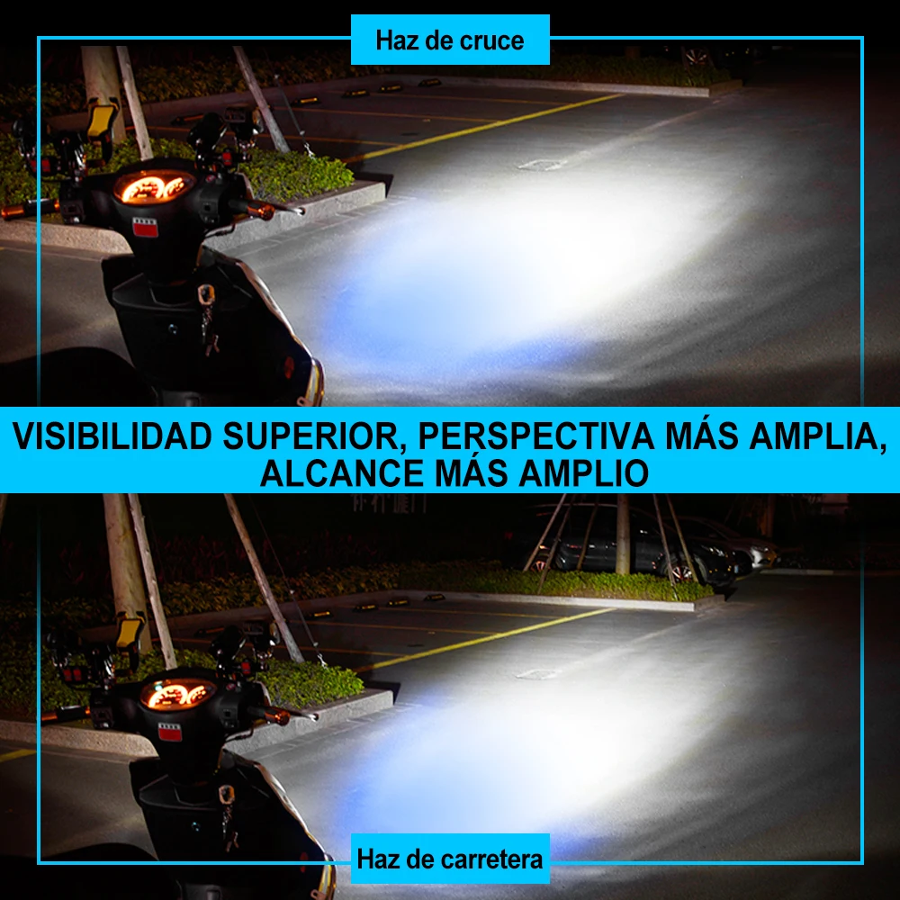 Motorcycle Car LED Lights with Angel Eye Circle 9003 HB2 H4 Hi Lo Beam COB Chips 6000K Red Blue
Motorcycle Car LED Lights with Angel Eye Circle 9003 HB2 H4 Hi Lo Beam COB Chips 6000K Red Blue