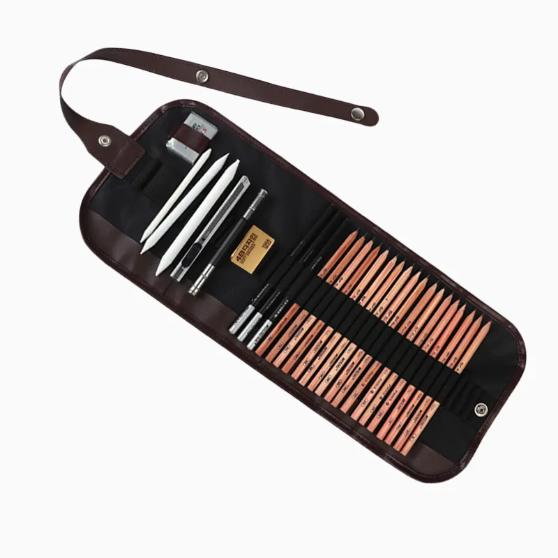 28Pcs Earser Knife Drawing Pencil Sketch Painting Canvas Pencil Bag Set Christmas Gift for Kid
28Pcs Earser Knife Drawing Pencil Sketch Painting Canvas Pencil Bag Set Christmas Gift for Kid