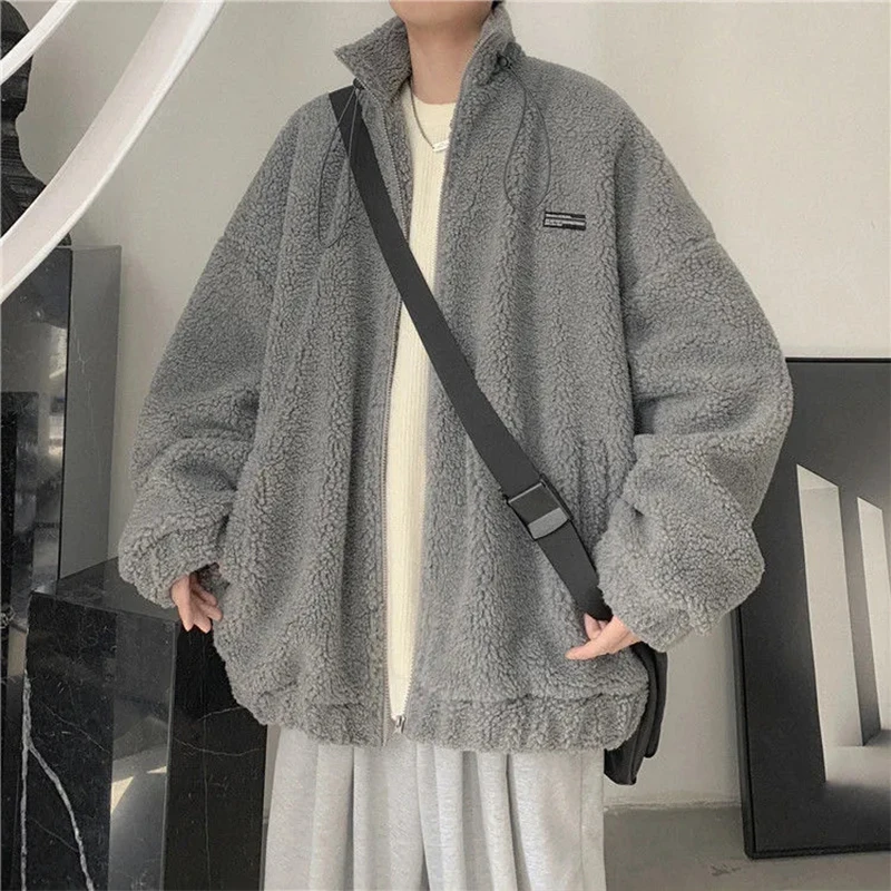 Men's Jacket Lamb Polar Fleece Loose Trend Man Trench Coat Warm Zipper Men Clothing Winter Fleece Men's Windbreaker Jackets
Men's Jacket Lamb Polar Fleece Loose Trend Man Trench Coat Warm Zipper Men Clothing Winter Fleece Men's Windbreaker Jackets