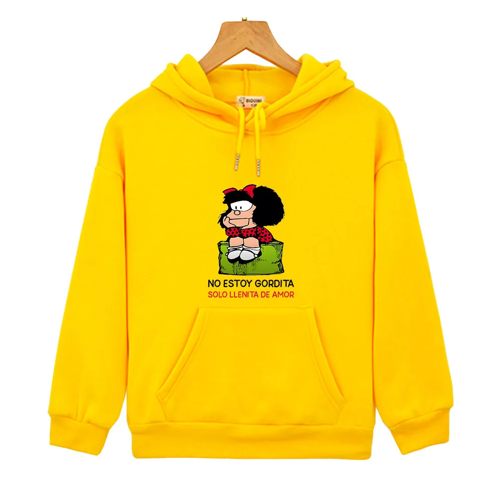 Kids Mafalda Hoodies Quino Comics Kawaii Graphic Sweatshirts Baby Girls Clothes Children's Clothing Boy Long Sleeve Pullover
Kids Mafalda Hoodies Quino Comics Kawaii Graphic Sweatshirts Baby Girls Clothes Children's Clothing Boy Long Sleeve Pullover