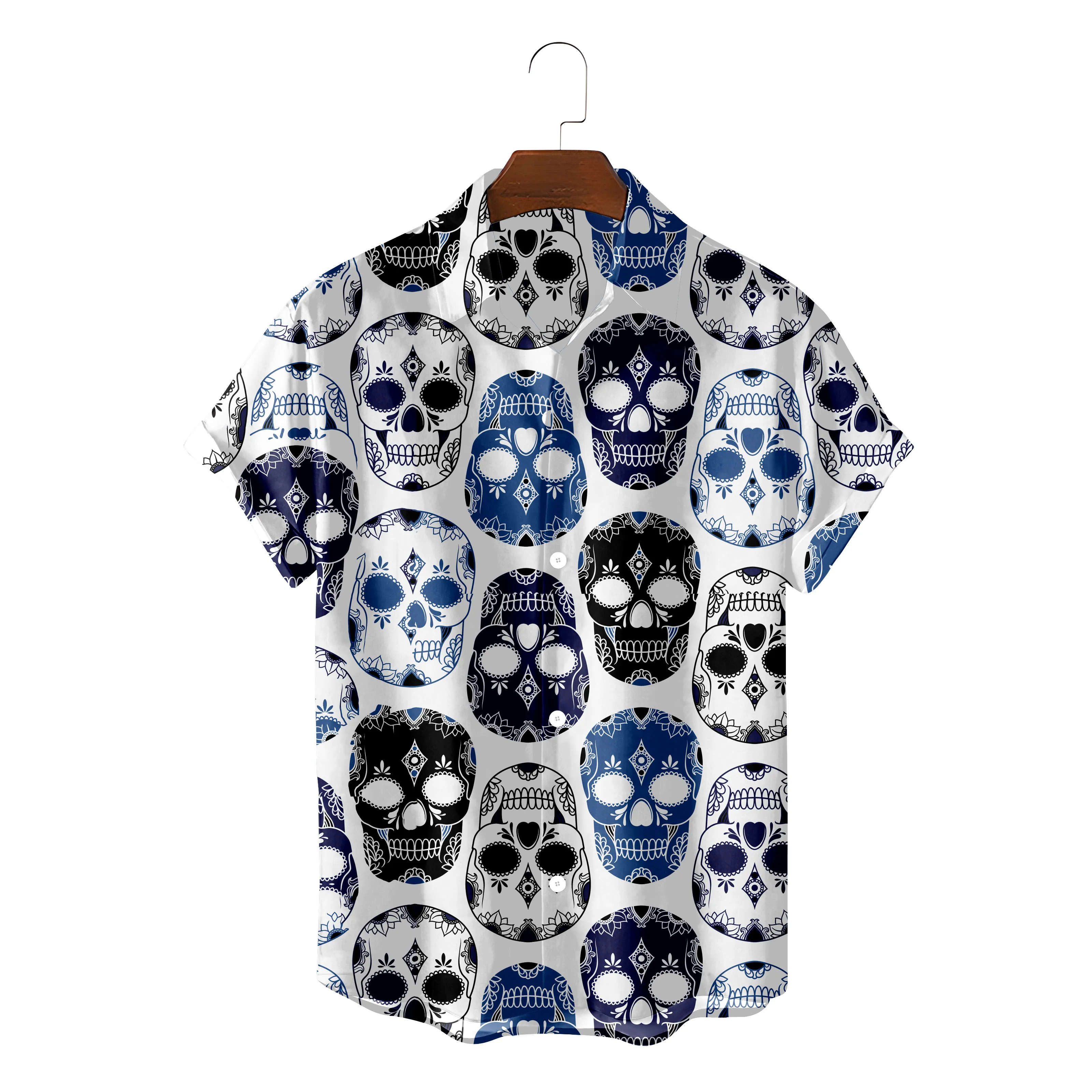 Summer Cosy Men Hawaiian Shirt Fashion Summer Beach Skeleton Skull Graphic Blusas Camisa Masculina Ropa Hombre Button Up Blouse
Summer Cosy Men Hawaiian Shirt Fashion Summer Beach Skeleton Skull Graphic Blusas Camisa Masculina Ropa Hombre Button Up Blouse