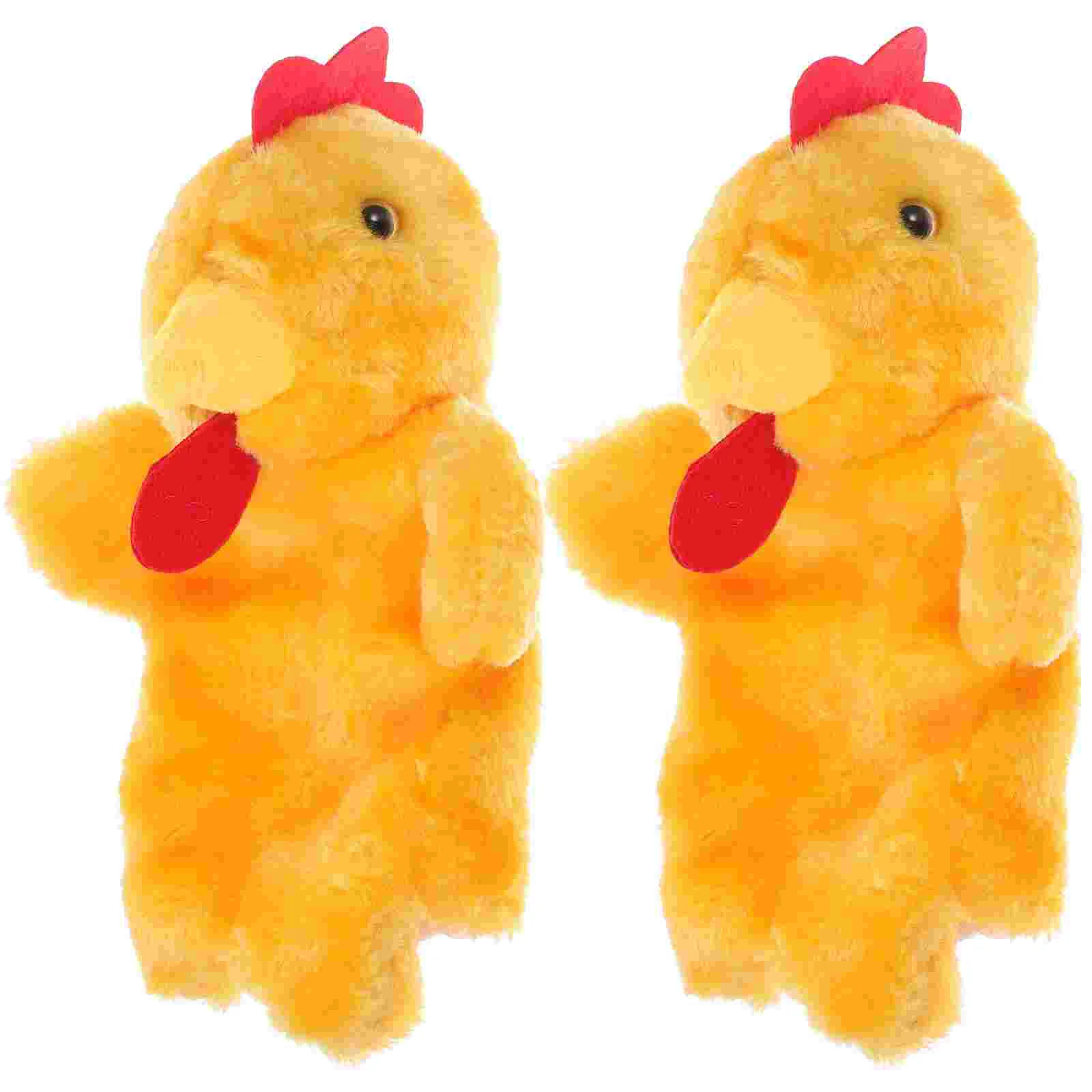 

2pcs Kids Animal Toy Animal Hand Puppets Puppet Show Theater For Kids Puppets For Toddlers Hand Puppets For Toddlers
