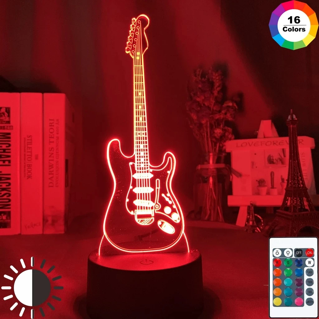 Musical Instrument Baby Night Light Led 7 Colors Changing Bedroom Decor Light Guitar Gift for Kids Girls Table Usb 3d Lamp Bass
Musical Instrument Baby Night Light Led 7 Colors Changing Bedroom Decor Light Guitar Gift for Kids Girls Table Usb 3d Lamp Bass